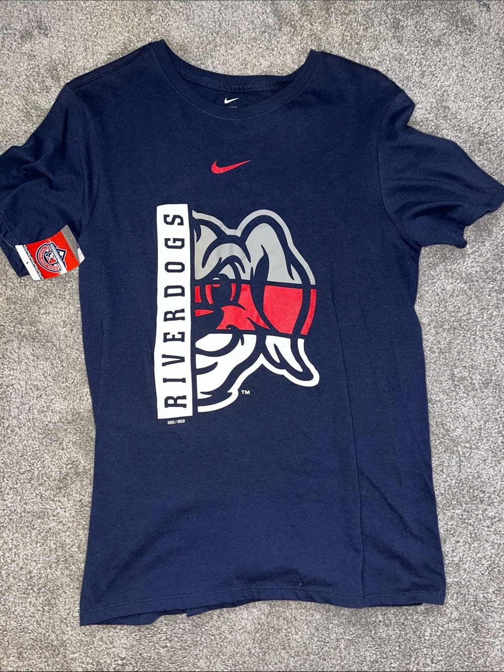 Charleston River Dogs Nike MILB Baseball T Shirt S New